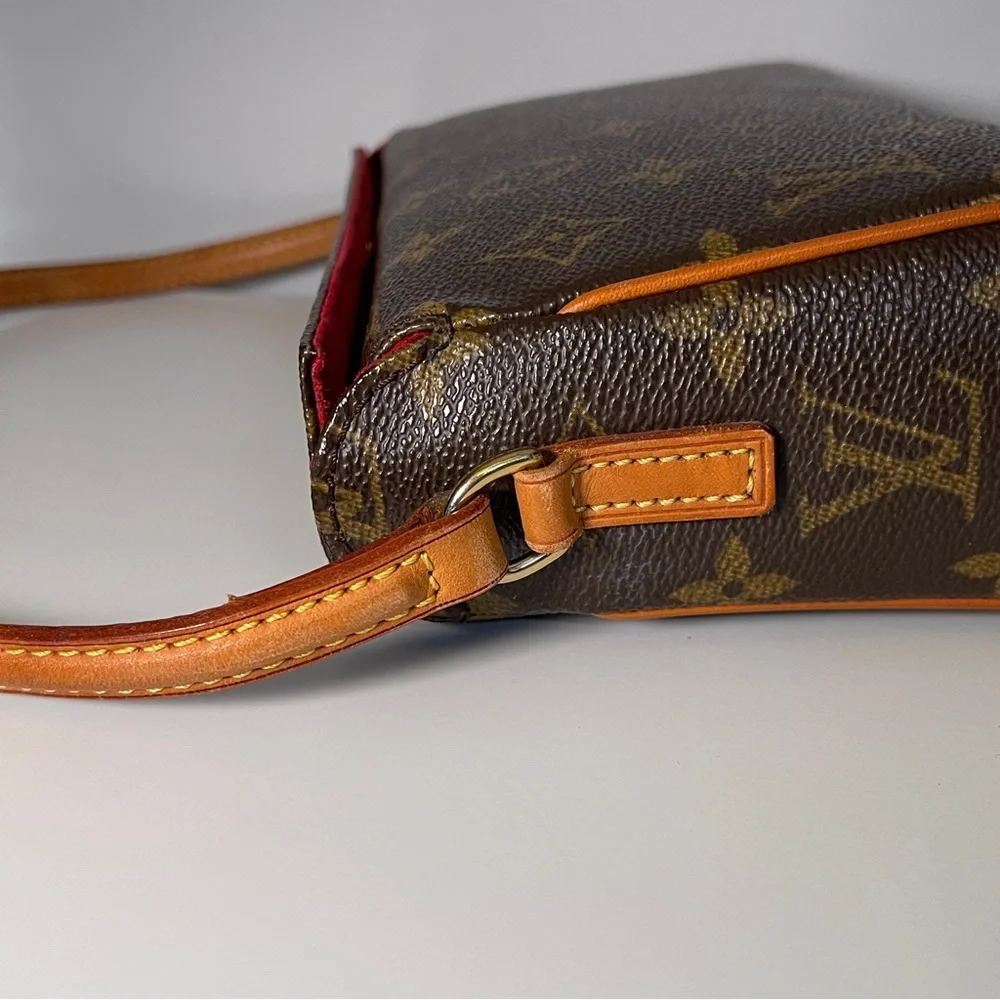 RARE Louis Vuitton Recital Monogram Pochette Shoulder Bag brown purse handbag - Picture 9 of 11